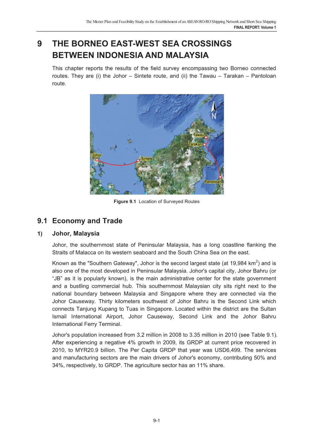 9 the Borneo East-West Sea Crossings Between Indonesia and Malaysia