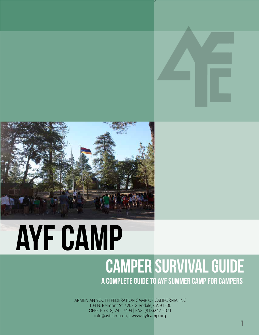 CAMPER Survival Guide a Complete Guide to AYF Summer Camp for CAMPERS