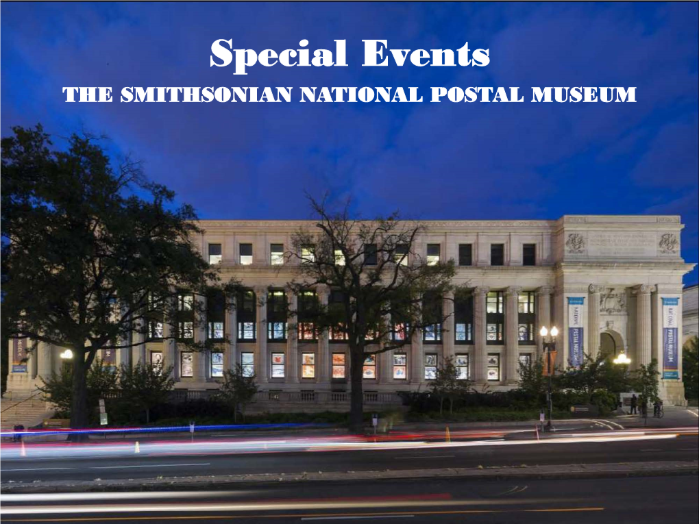 National Postal Museum Event Space Brochure