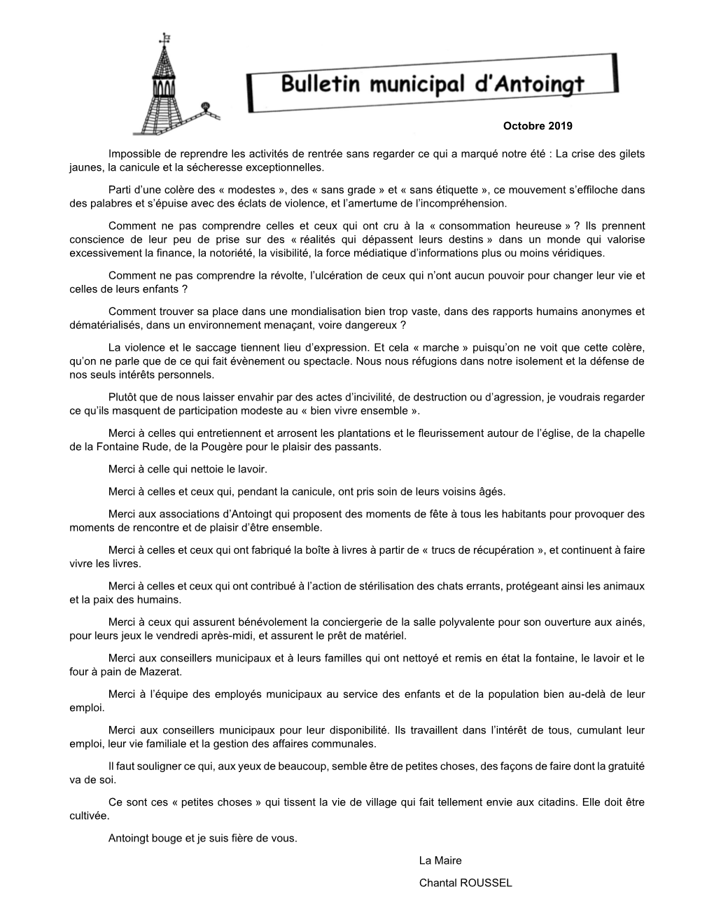 Impossible De Reprendre Les Activités De Rentrée Sans Regarder Ce Qui a Marqué Notre Été : La Crise Des Gilets Jaunes, La Canicule Et La Sécheresse Exceptionnelles