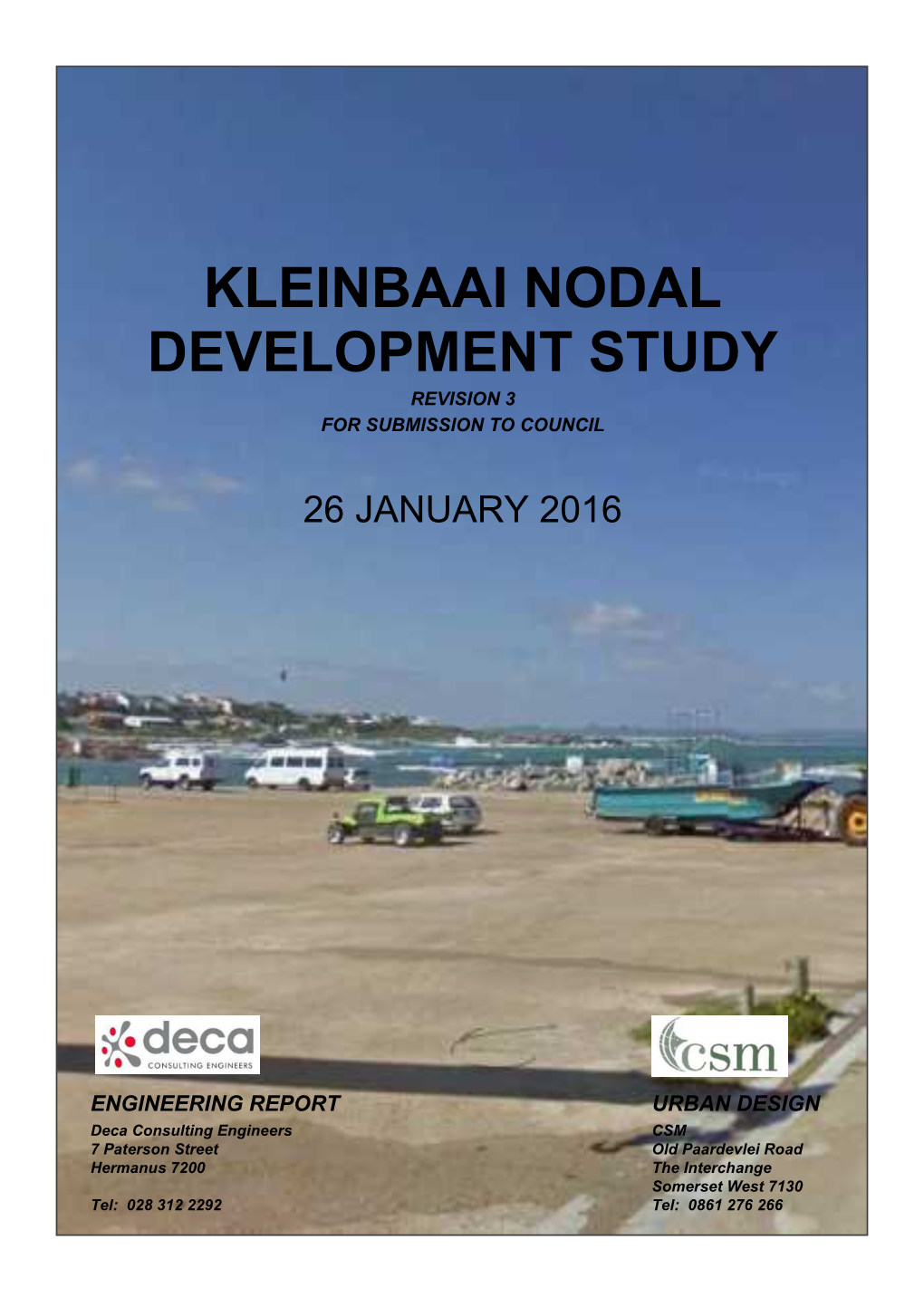 Kleinbaai Nodal Development Study Revision 3 for Submission to Council