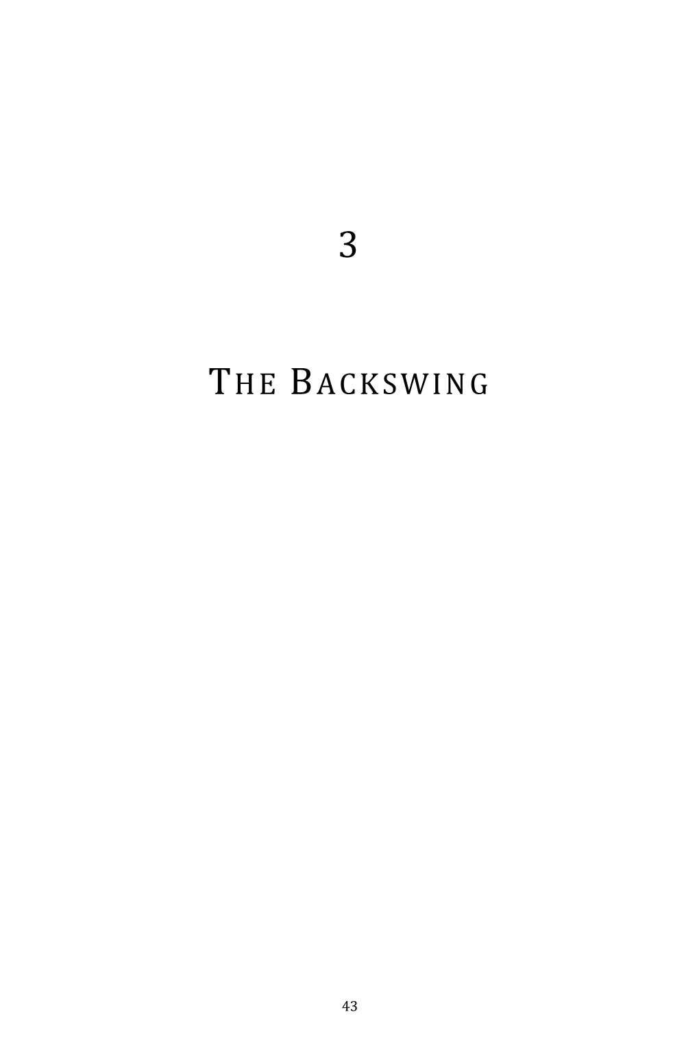The Backswing
