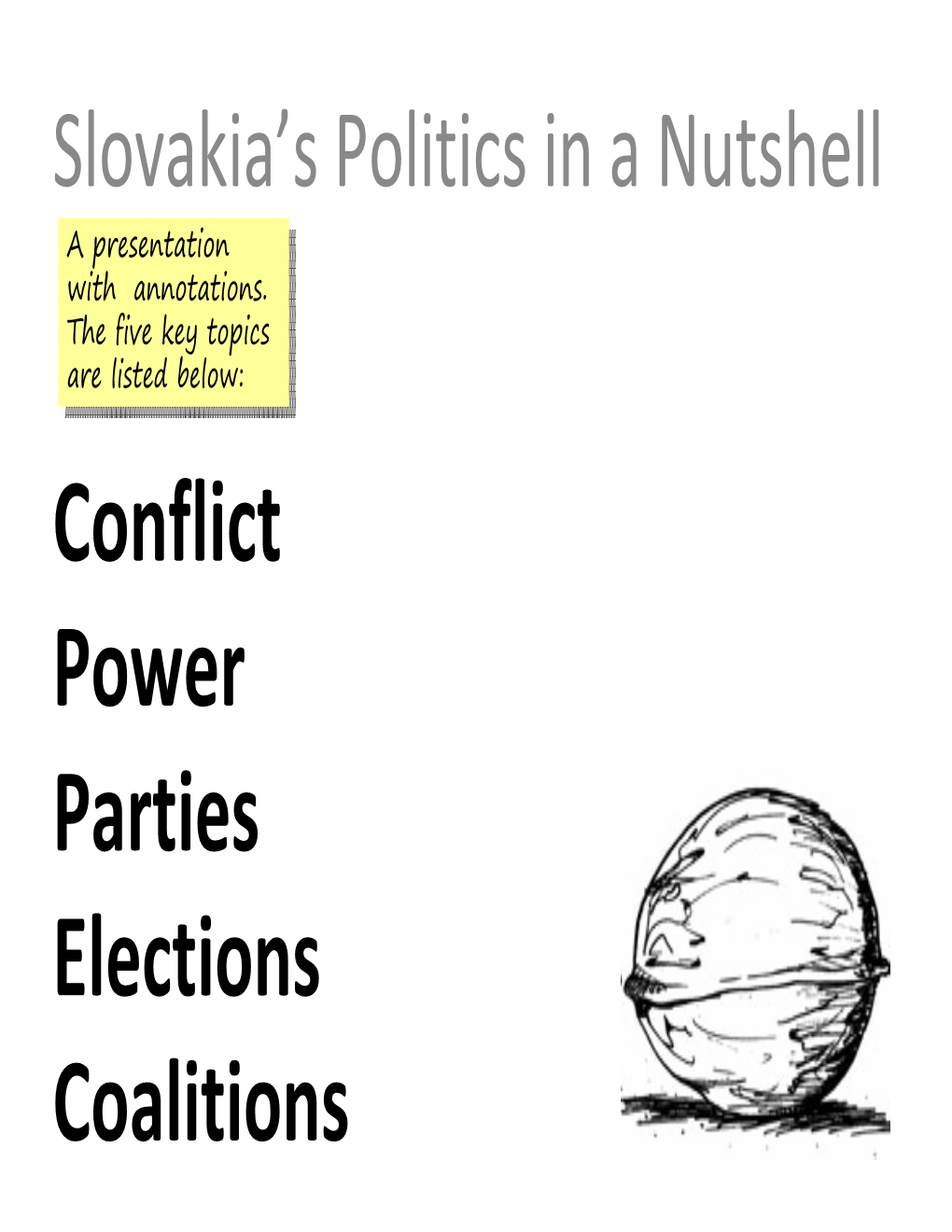 Conflict Power Parties Elections Coalitions