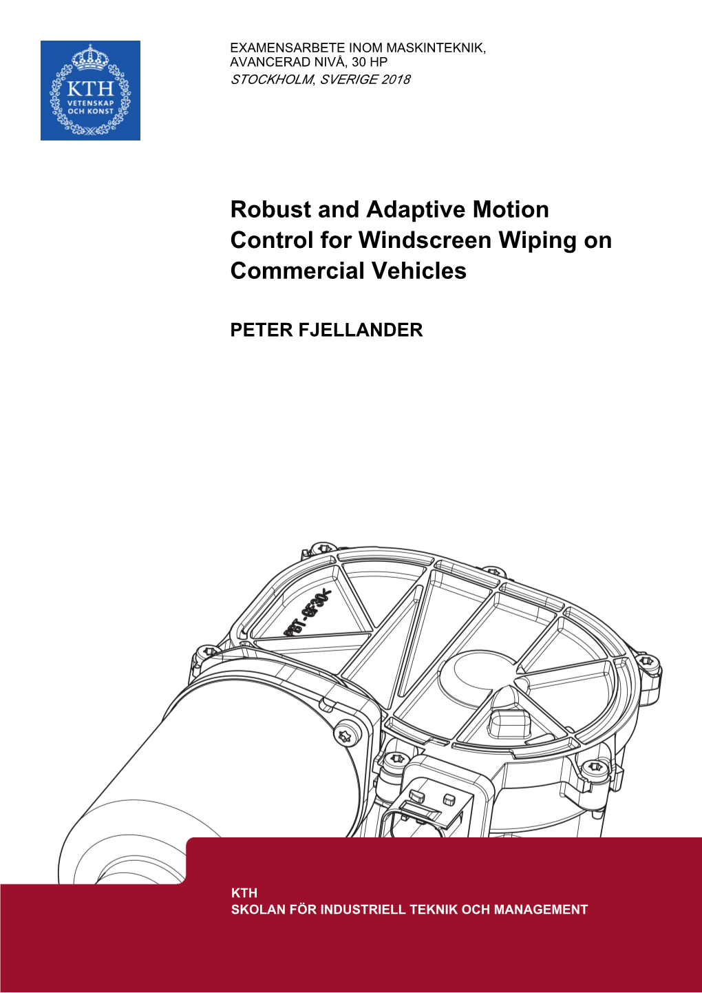 Robust and Adaptive Motion Control for Windscreen Wiping on Commercial Vehicles