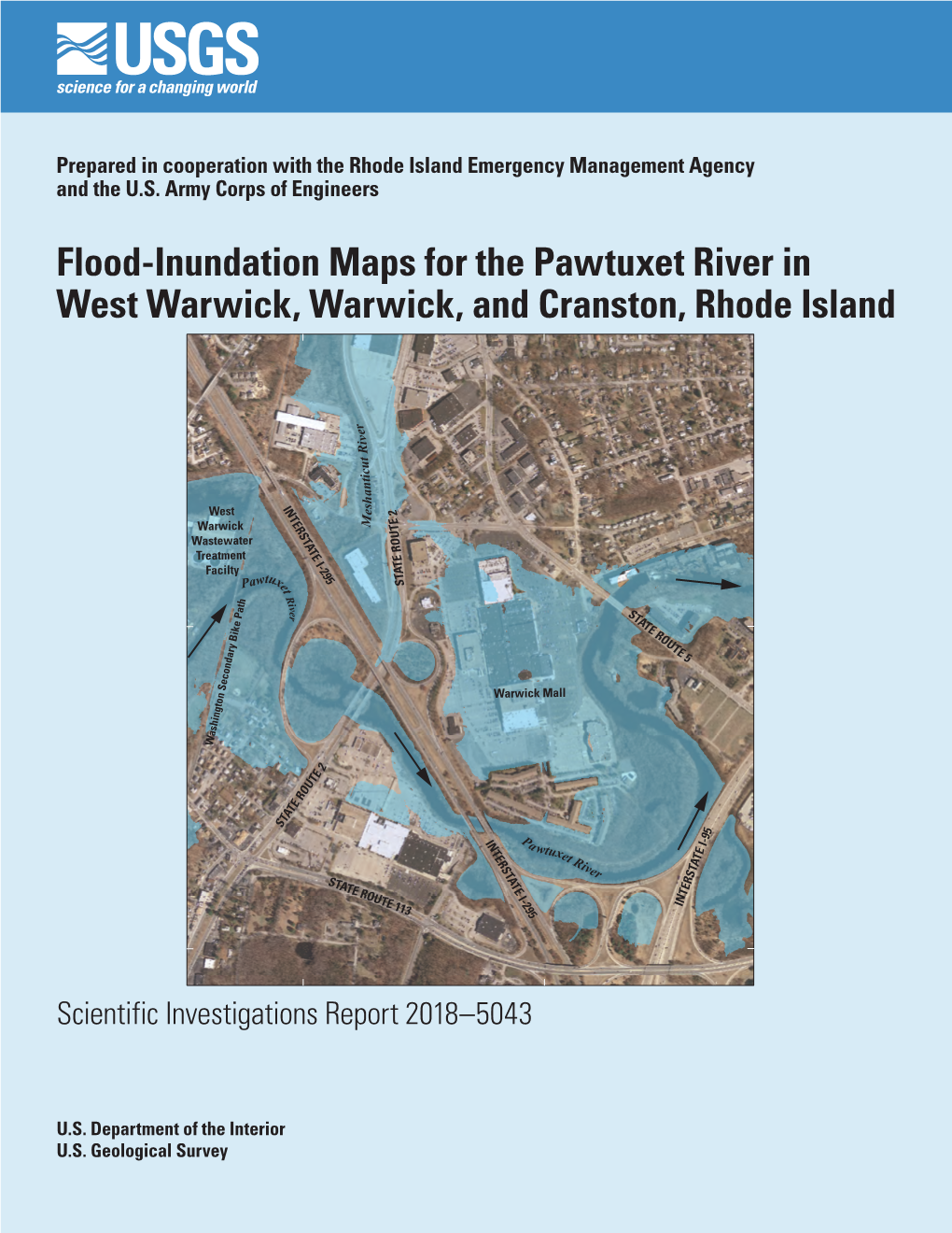 Flood-Inundation Maps for the Pawtuxet River in West Warwick, Warwick, and Cranston, Rhode Island