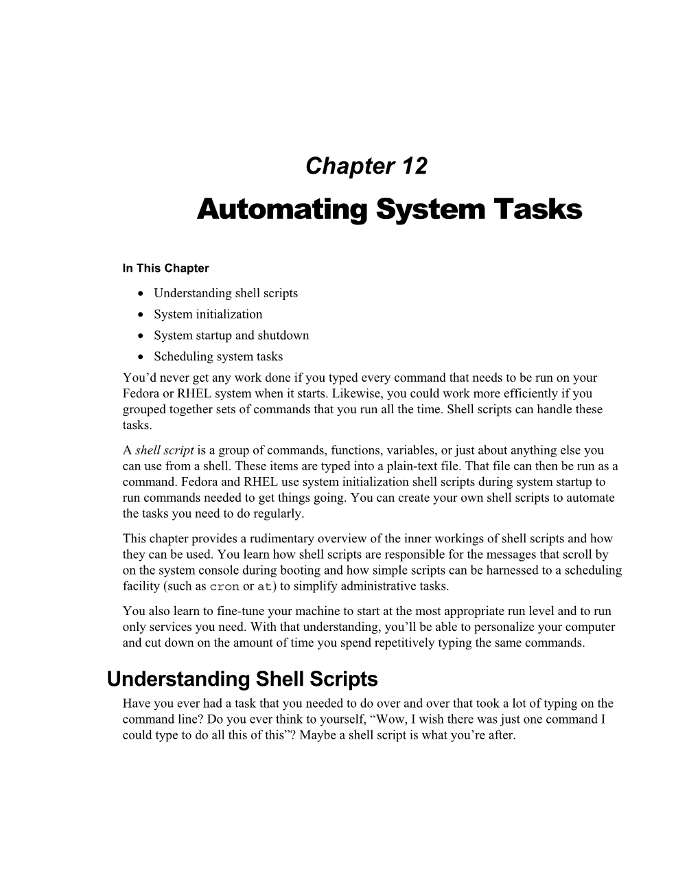 Automating System Tasks