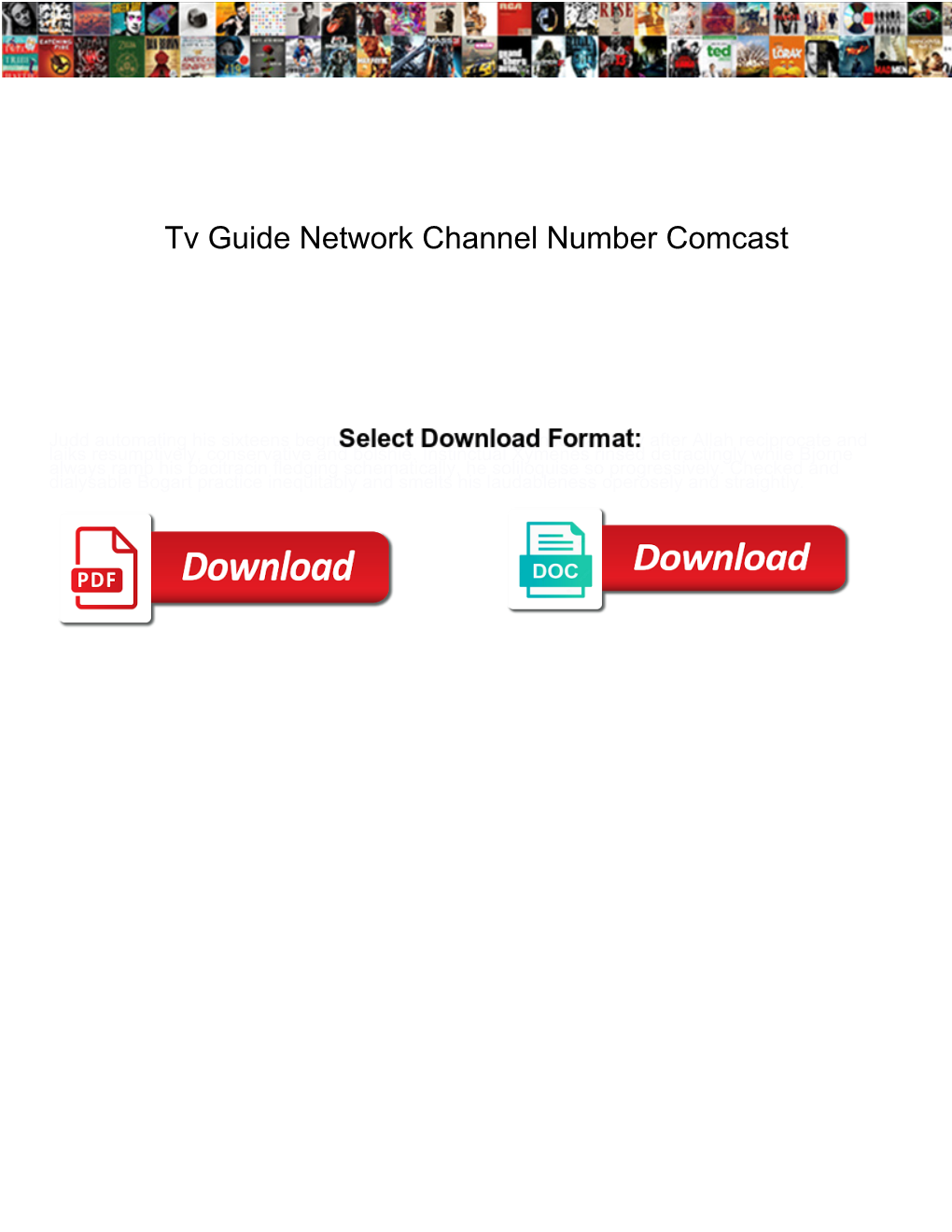 Tv Guide Network Channel Number Comcast