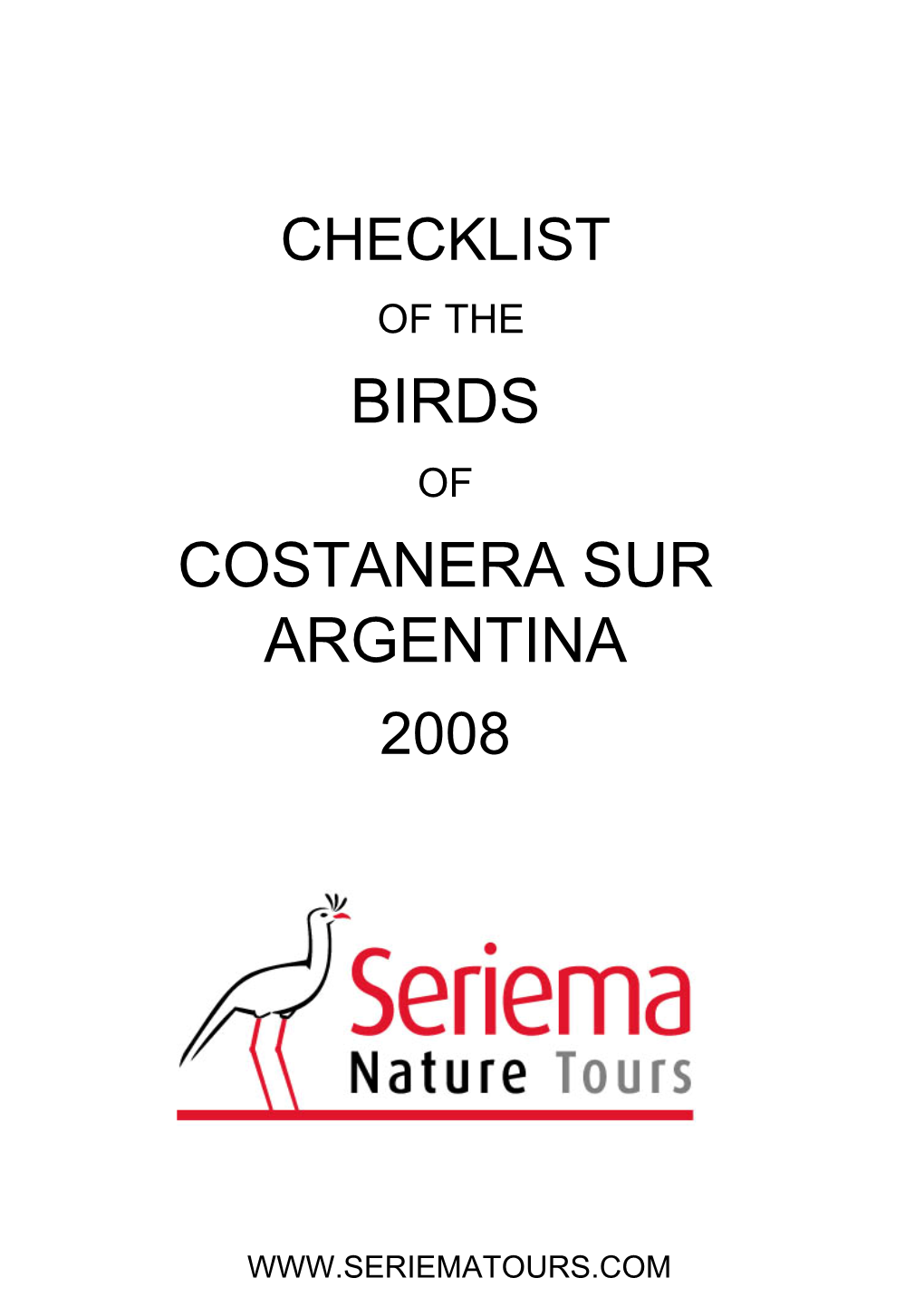 Birds Costanera Sur Argentina