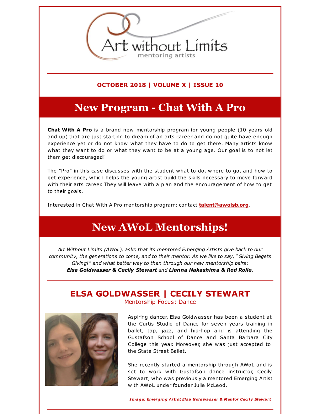 Chat with a Pro New Awol Mentorships!