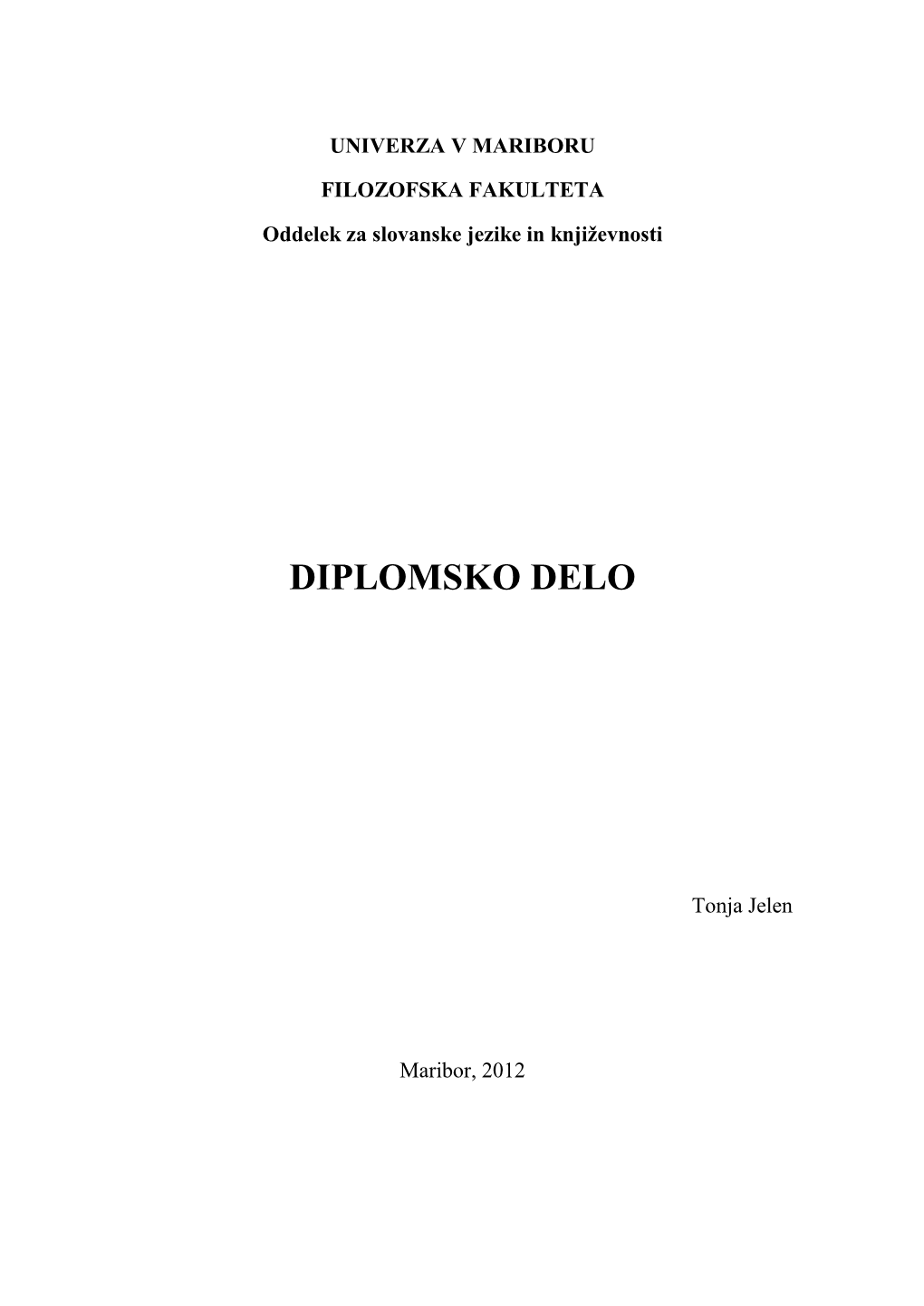 Diplomsko Delo