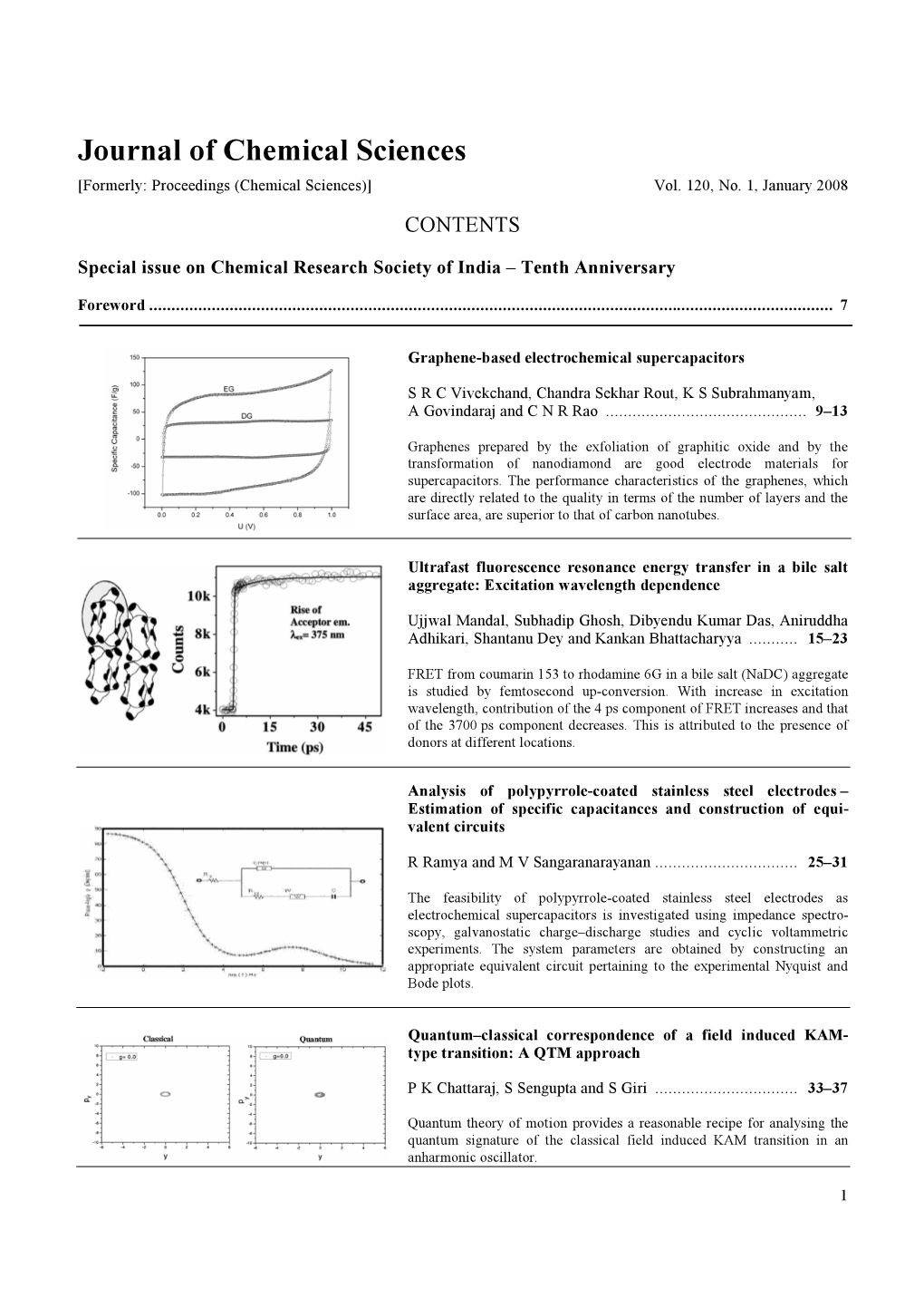 Journal of Chemical Sciences