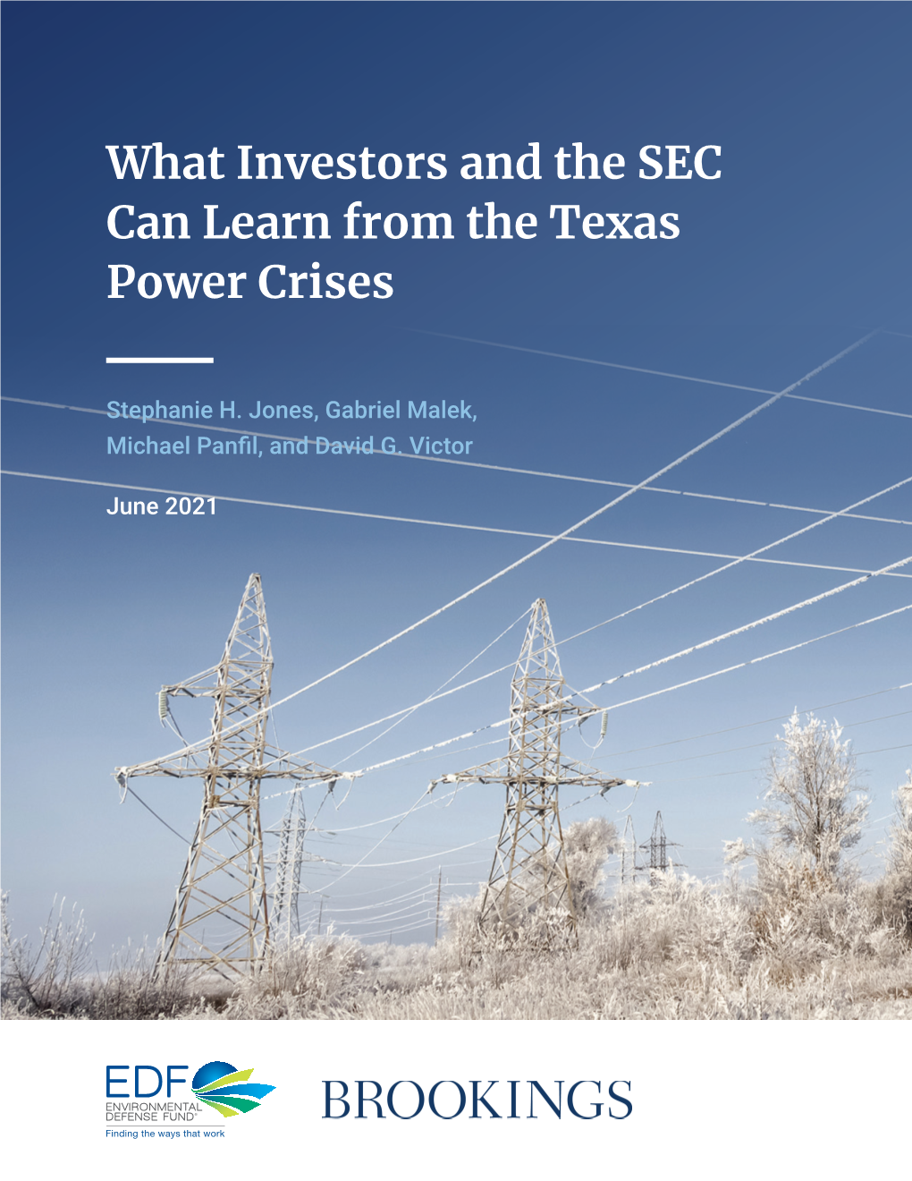 What Investors and the SEC Can Learn from the Texas Power Crises