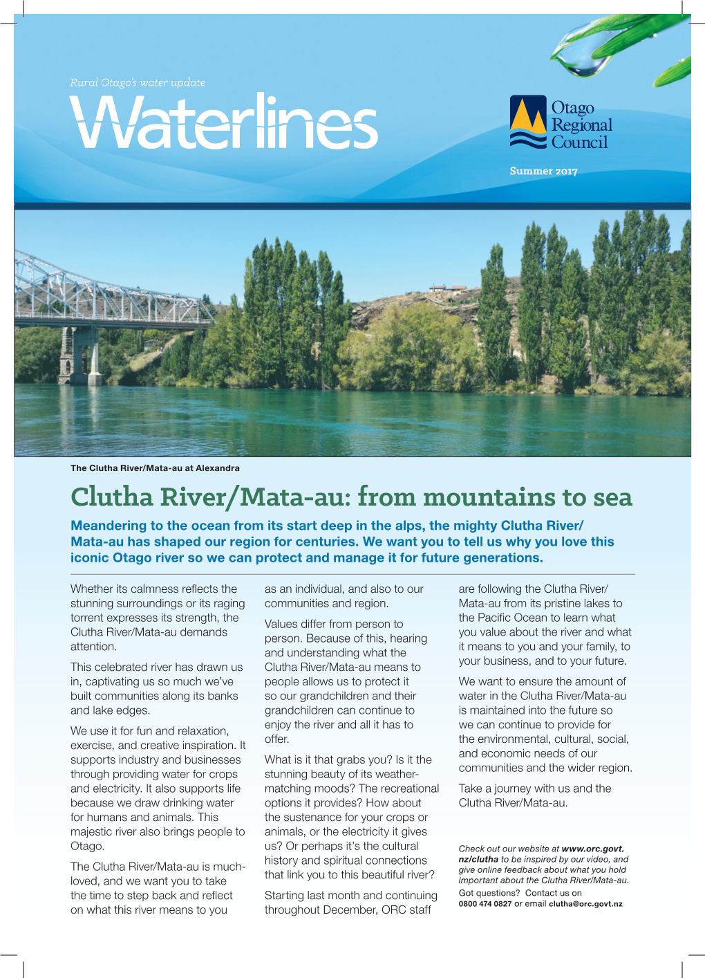Clutha River/Mata-Au: from Mountains To