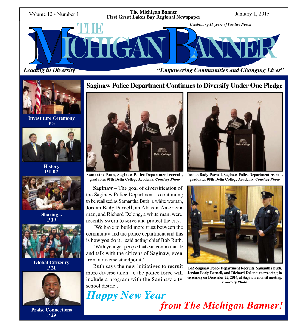 Happy New Year Praise Connections from the Michigan Banner! P 29 January 1, 2015