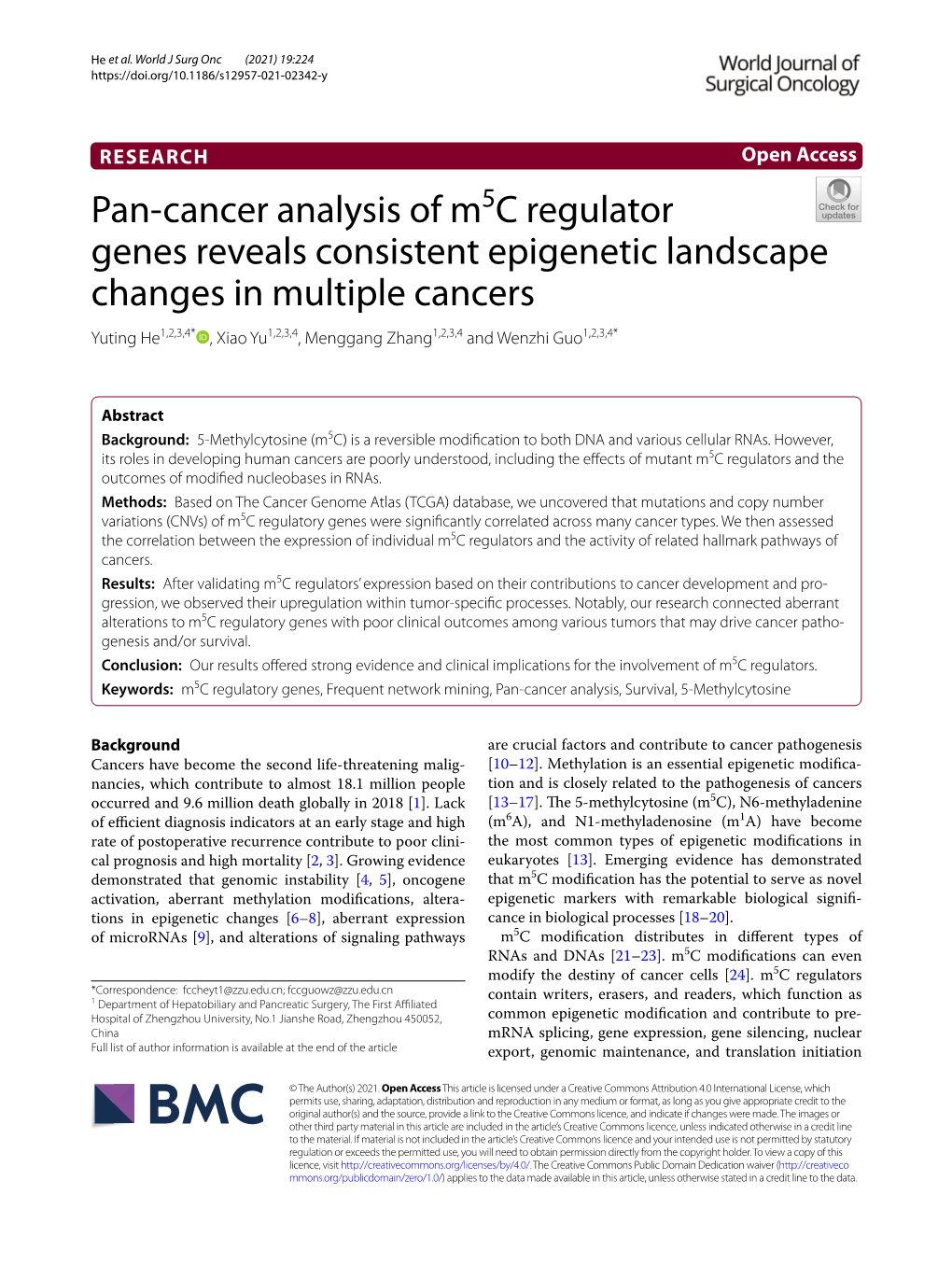 Pan-Cancer Analysis of M