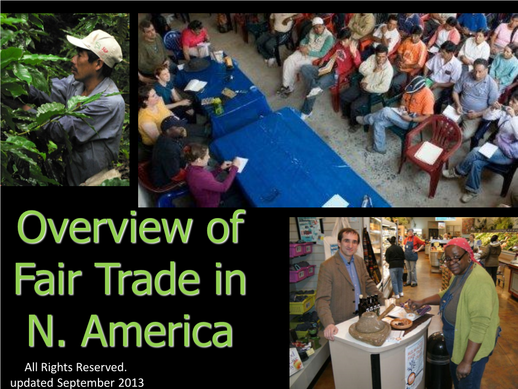 Fair Trade Timeline