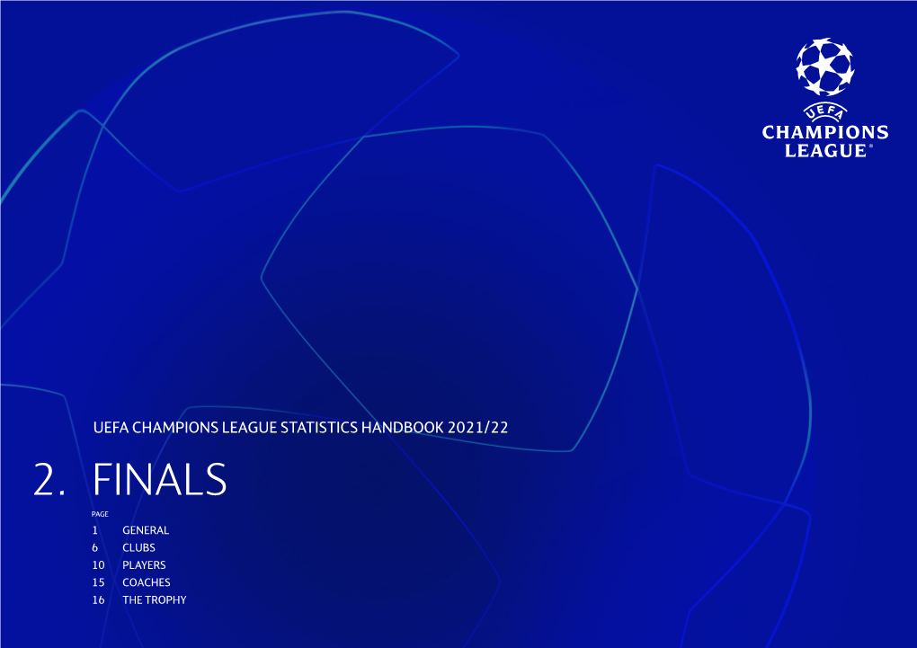 Uefa Champions League Statistics Handbook 2020/21