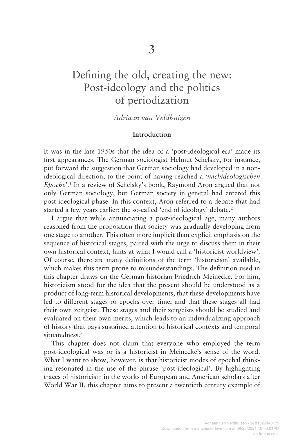 Post-Ideology and the Politics of Periodization