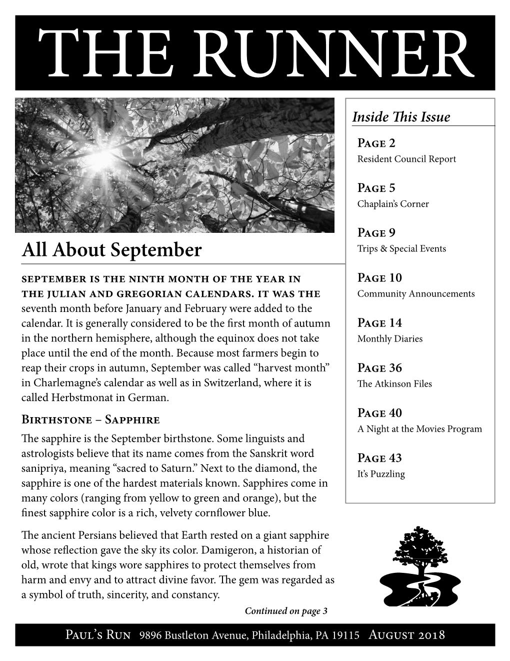 About September Trips & Special Events September Is the Ninth Month of the Year in PAGE 10 the Julian and Gregorian Calendars
