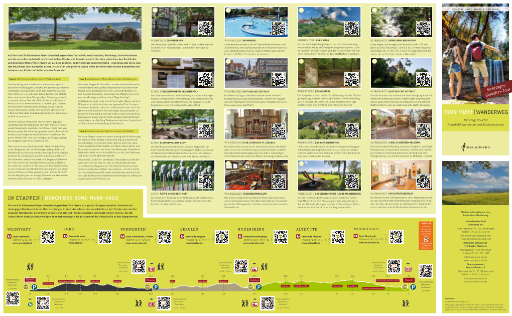 REMS-MURR | WANDERWEG Einfach Zu Erreichen Ist