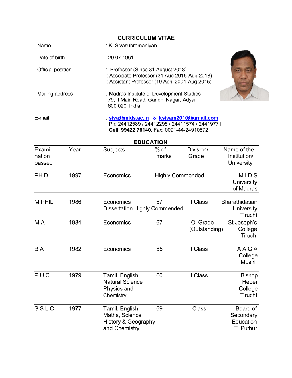 Introduction to the Career Advancement Scheme