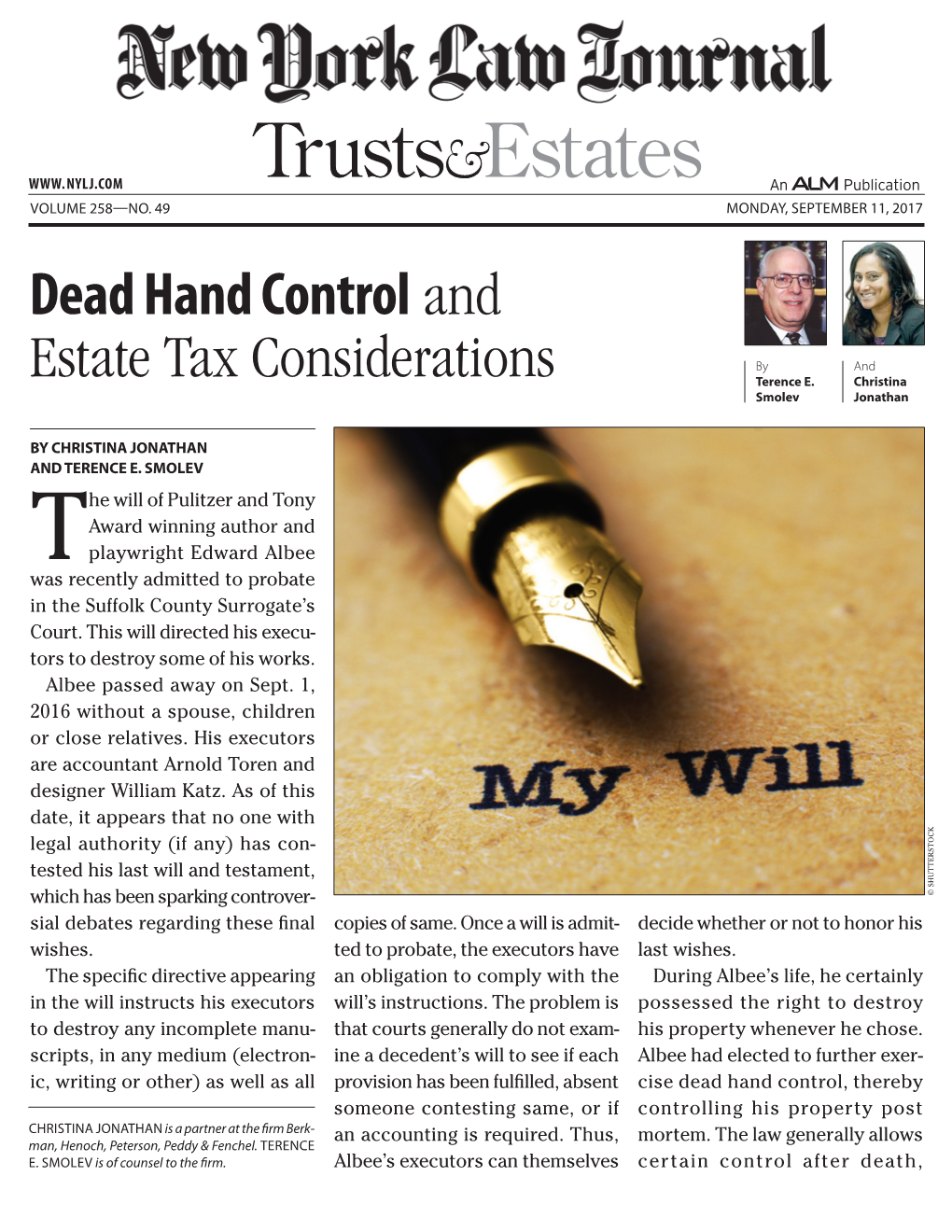 Dead Hand Control And