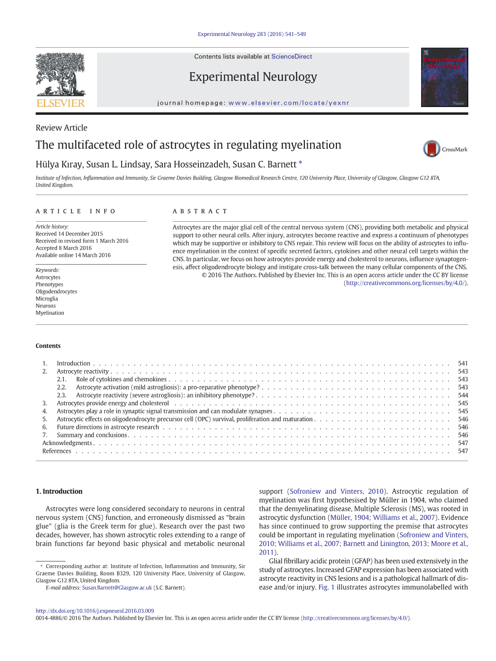 The Multifaceted Role of Astrocytes in Regulating Myelination