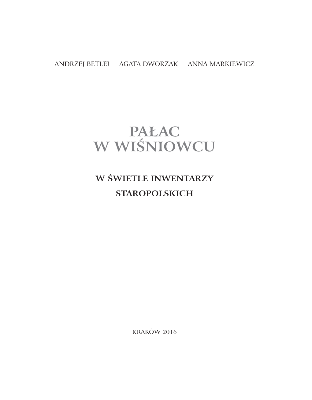 Pałac W Wiśniowcu