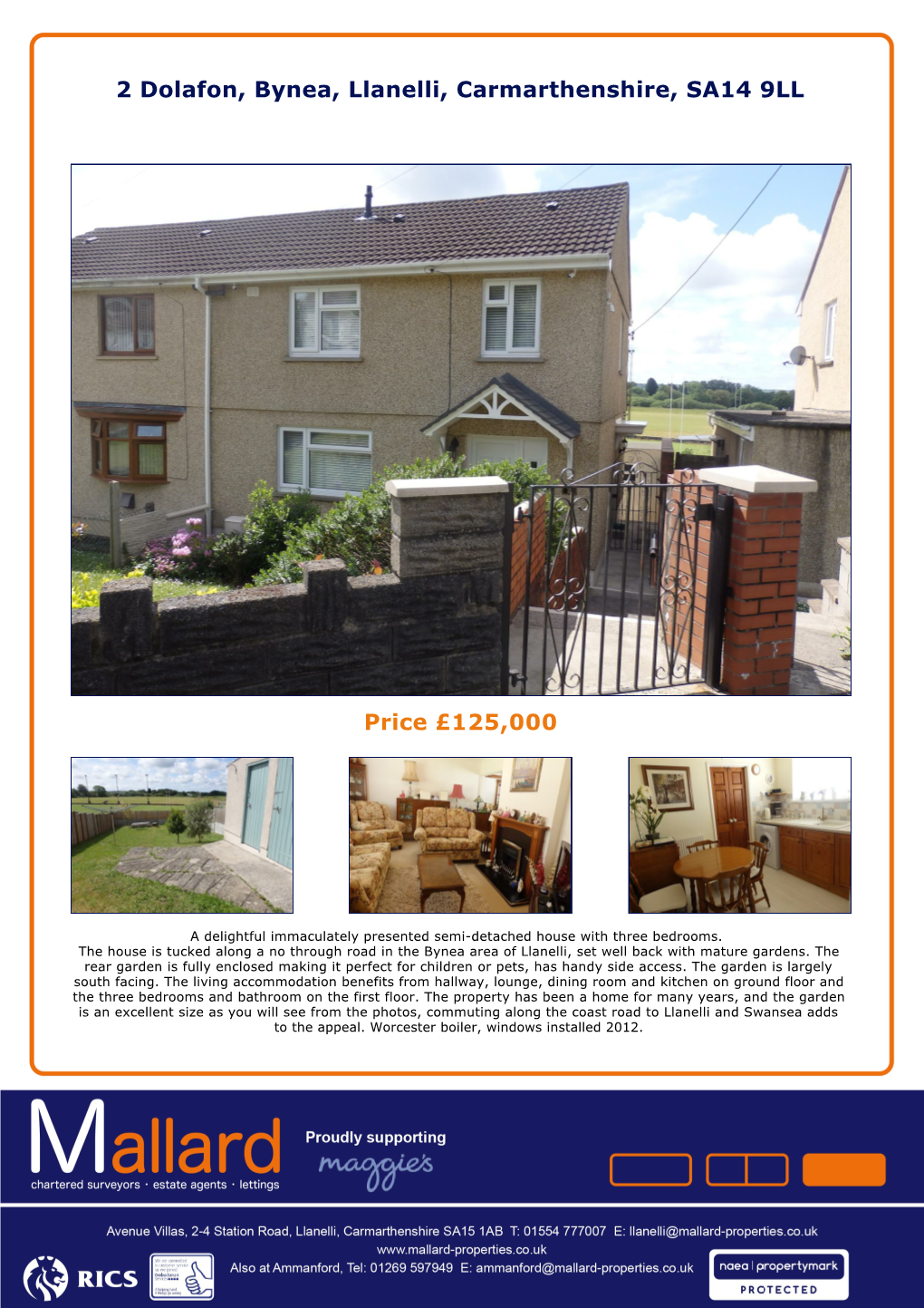 Dolafon, Bynea, Llanelli, Carmarthenshire, SA14 9LL