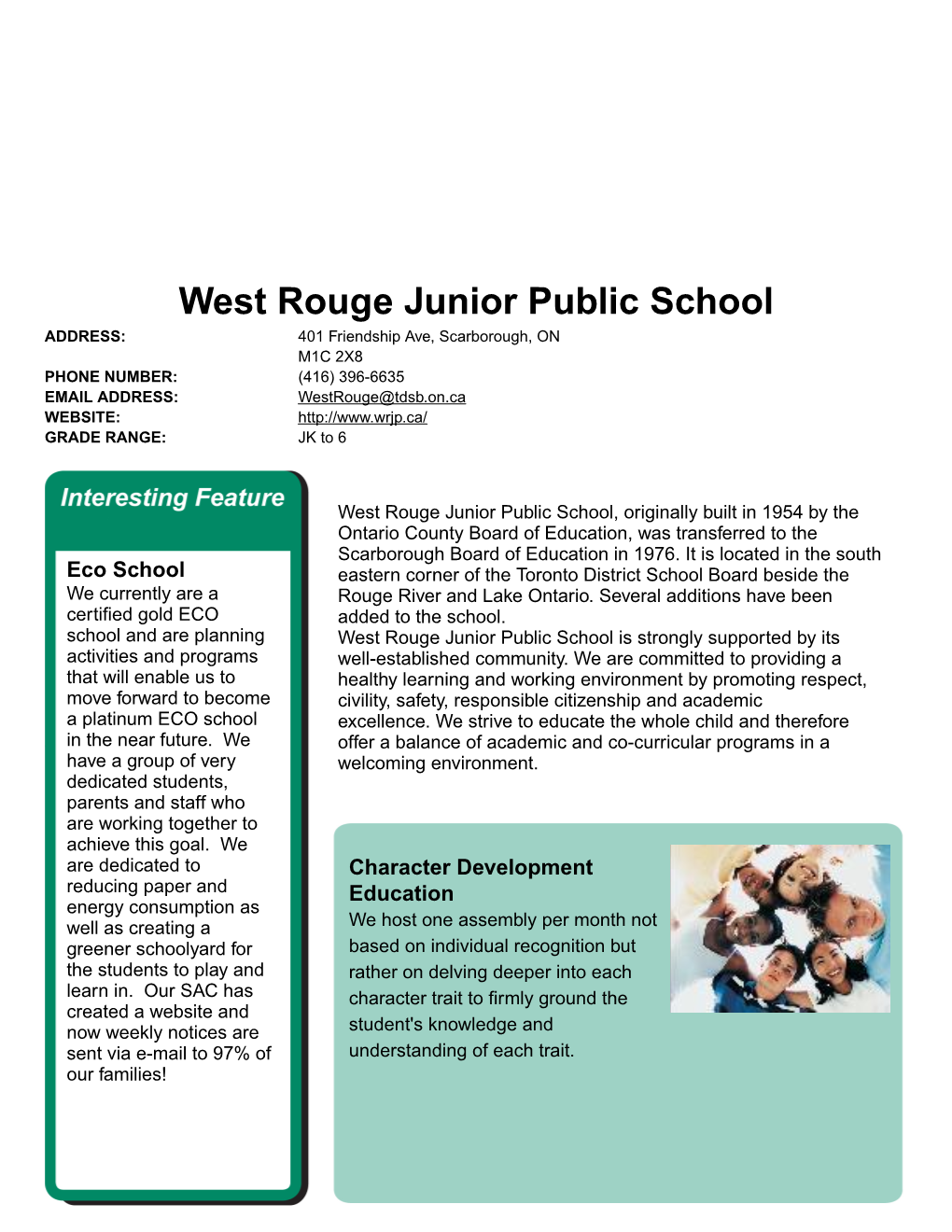 West Rouge Junior Public School