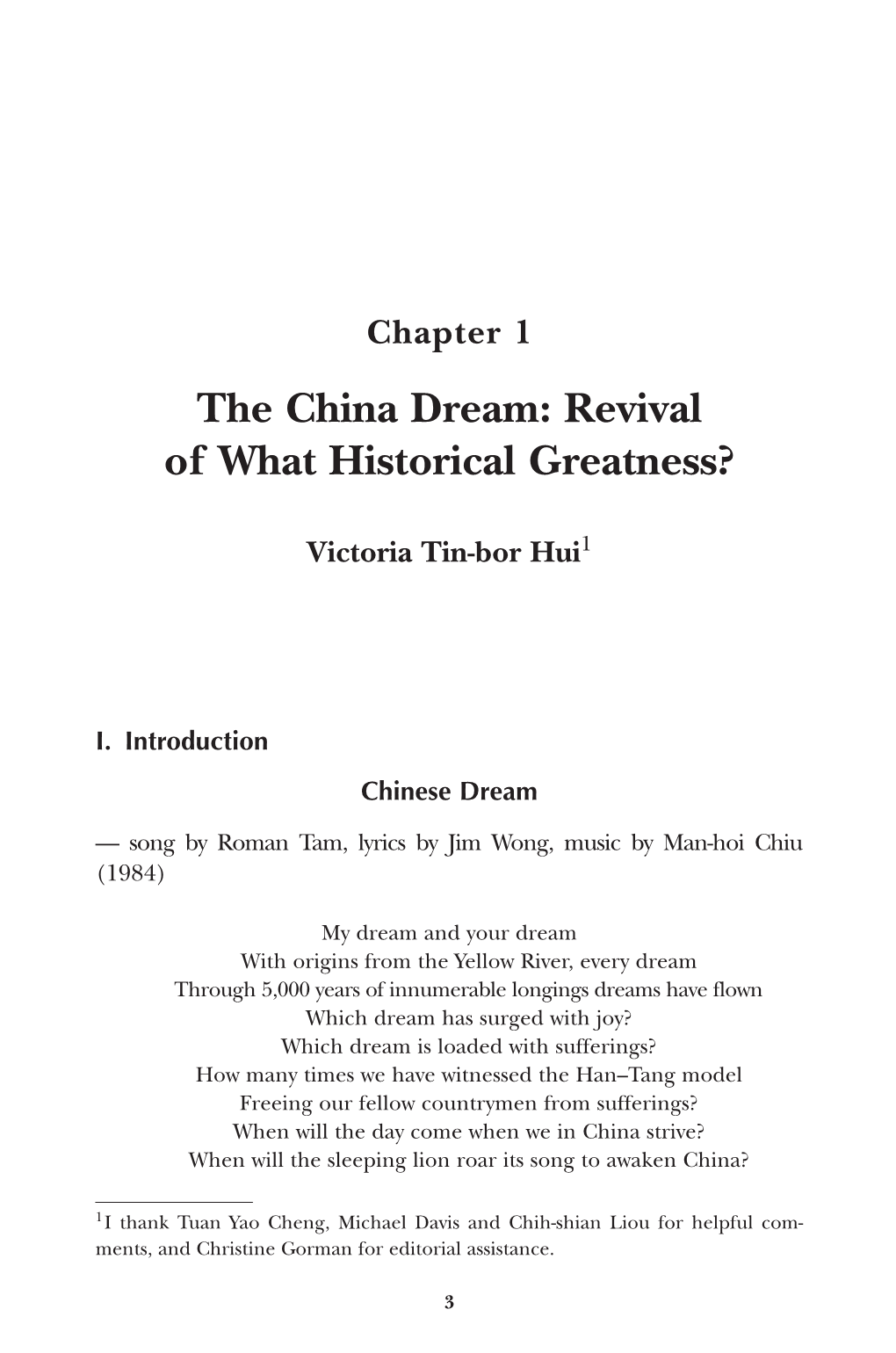 China Dreams: China’S New Leadership and Future Impacts 29 December 2014 6:55 PM