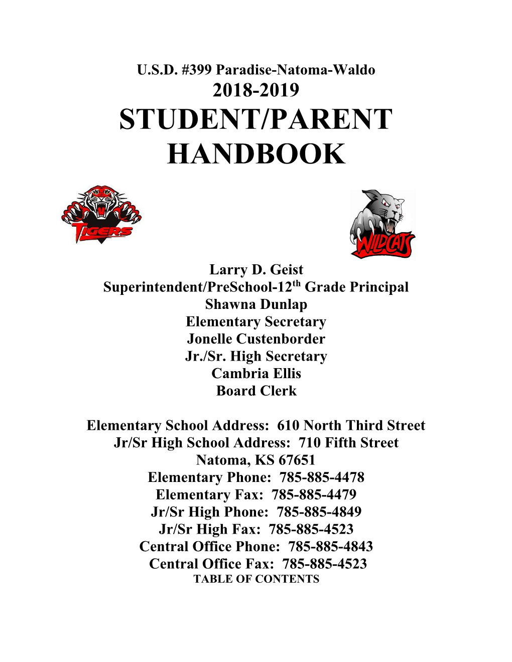 Student/Parent Handbook