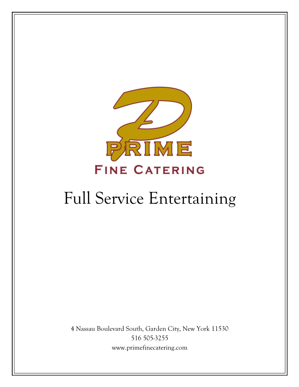 Full Service Entertaining