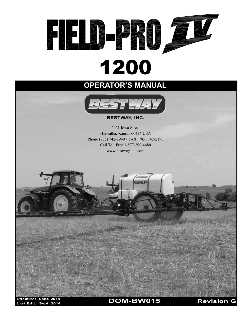 FPIV 1200 Operator's Manual