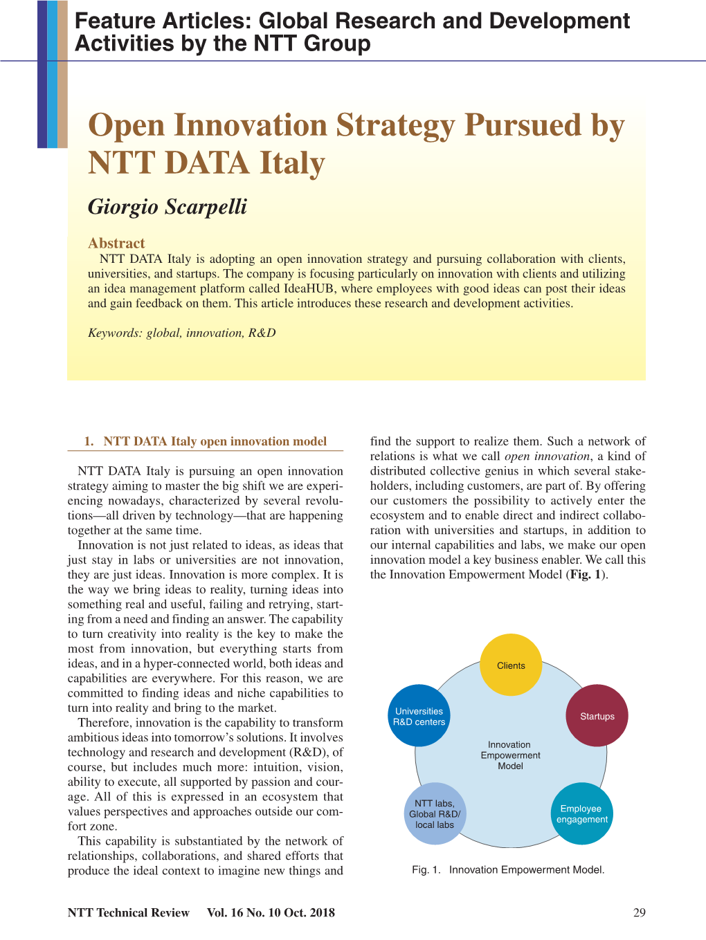 NTT Technical Review, Vol. 16, No. 10, Oct. 2018