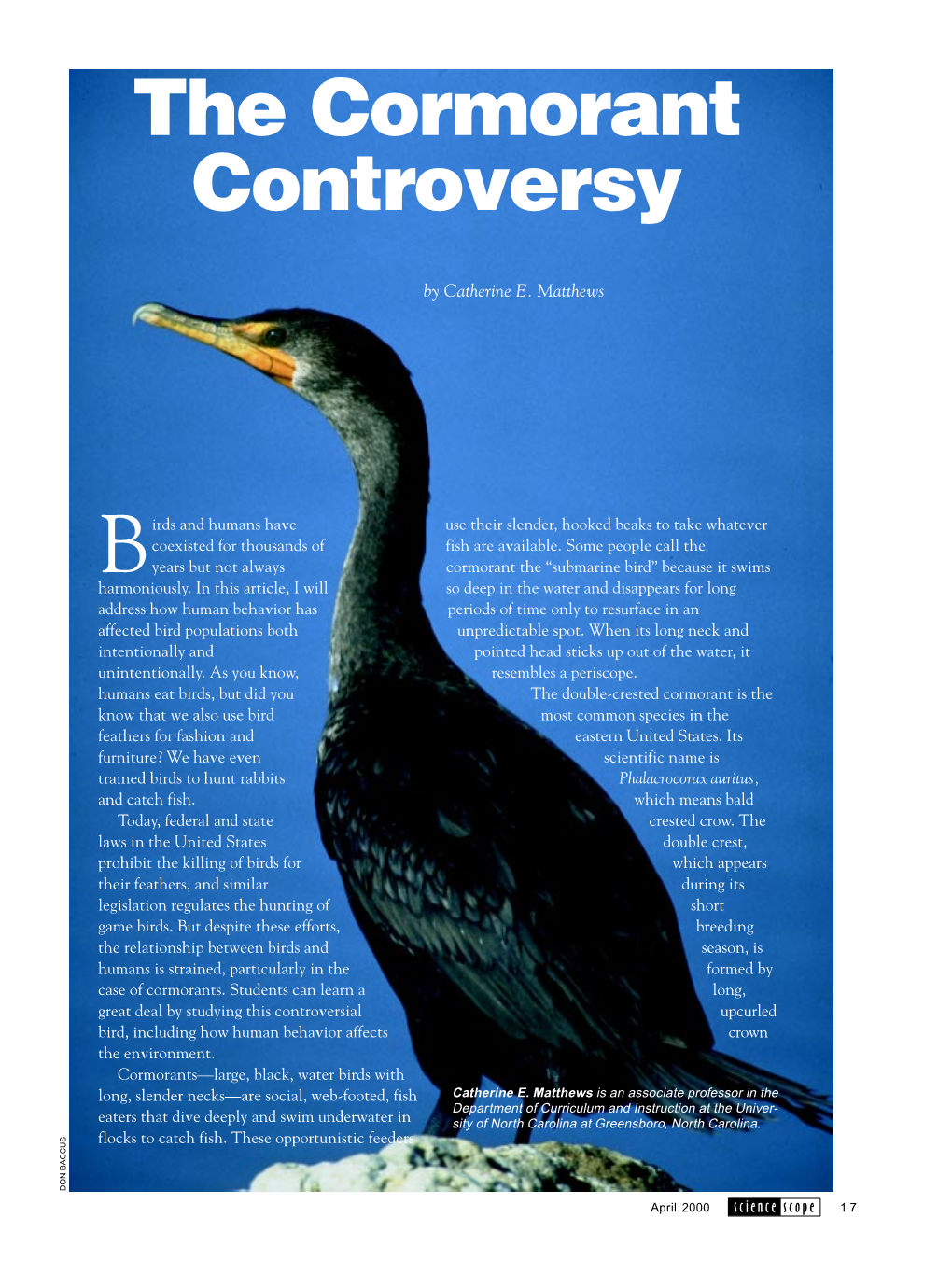 The Cormorant Controversy