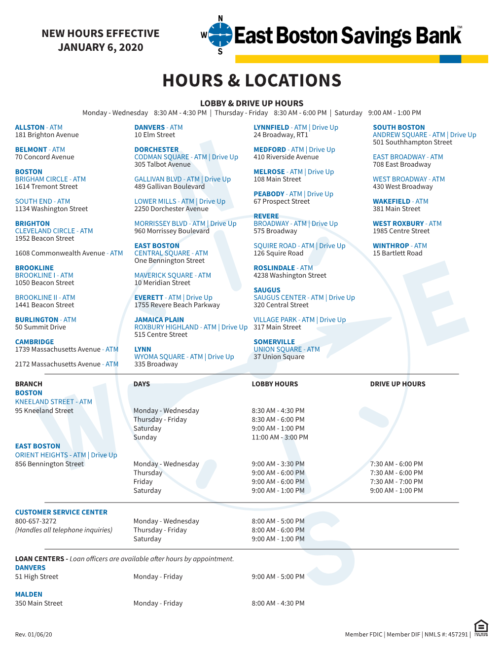 Hours & Locations