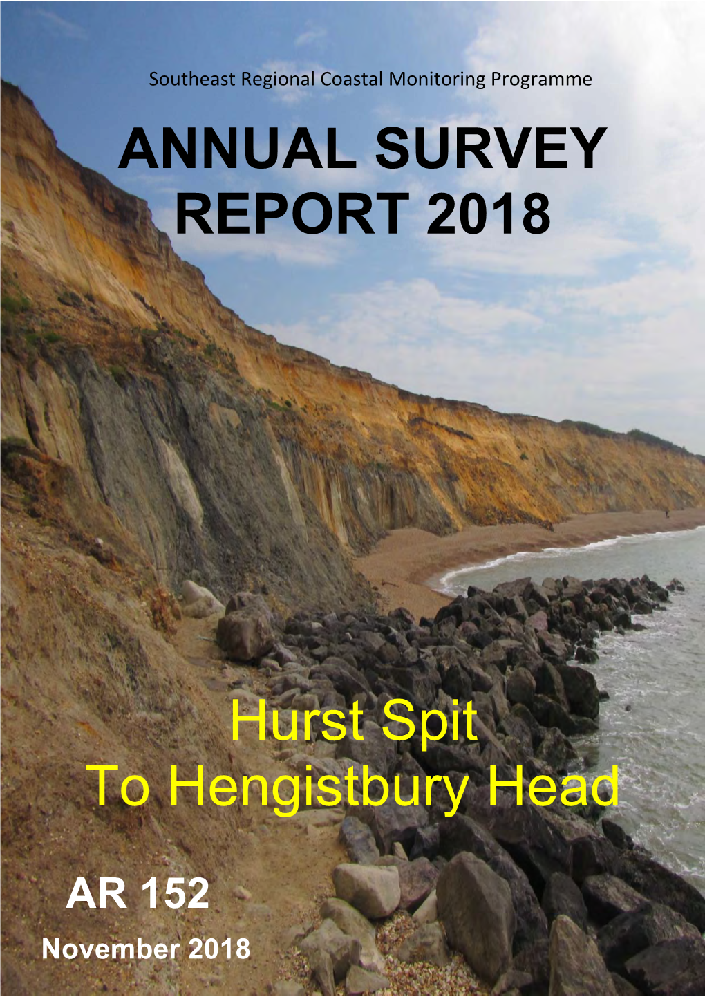 ANNUAL SURVEY REPORT 2018 Hurst Spit to Hengistbury Head