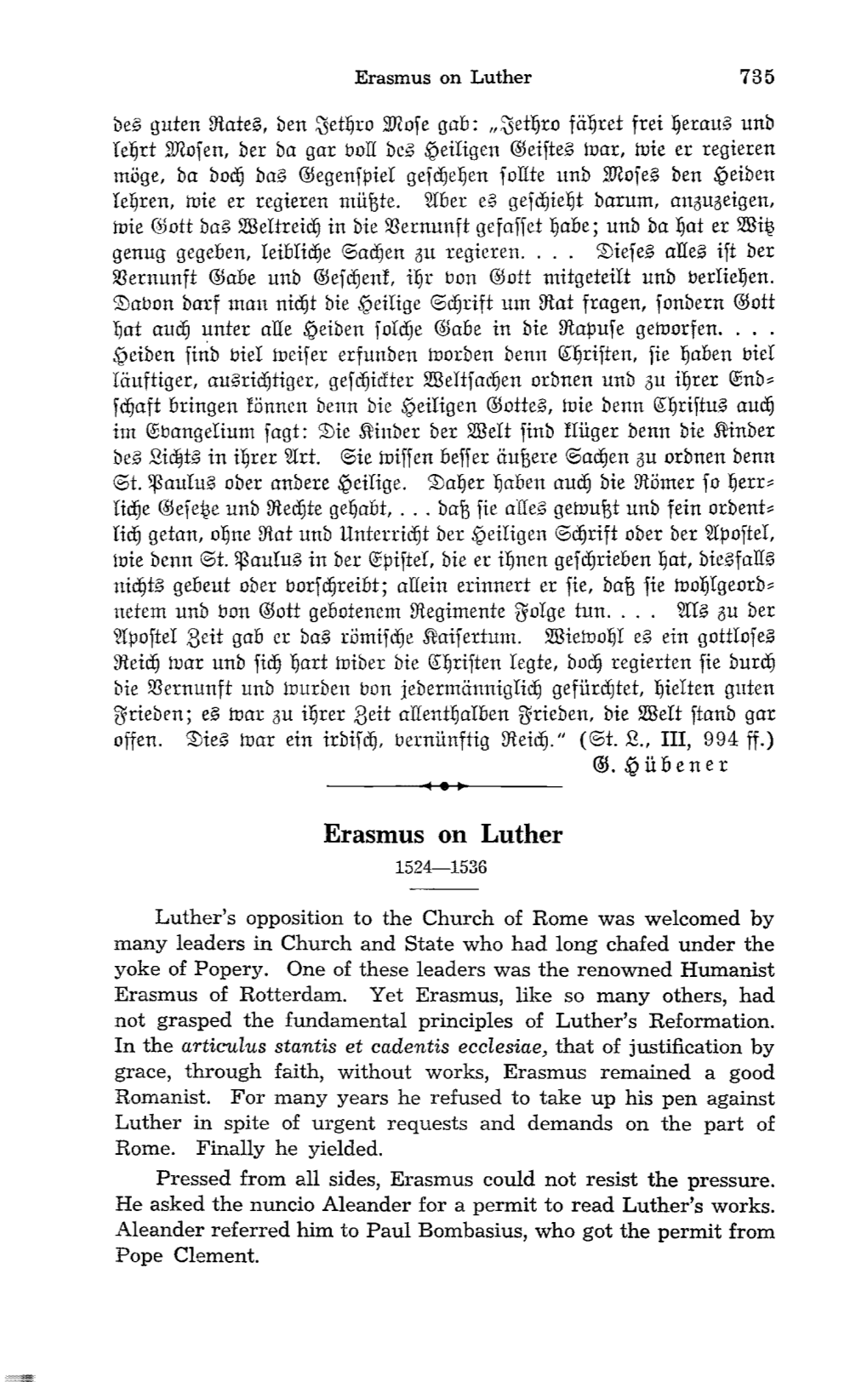 Erasmus on Luther