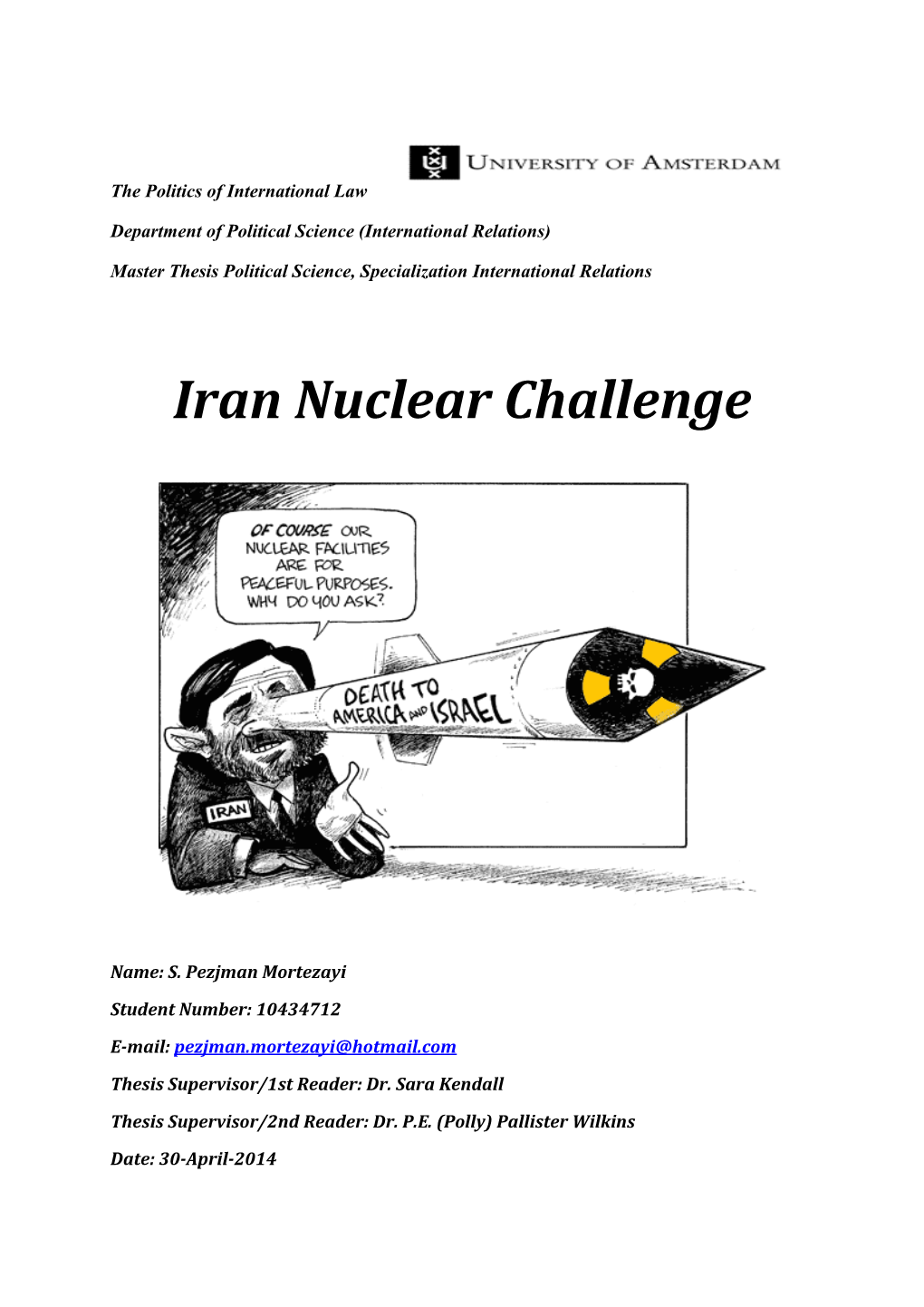 Iran Nuclear Challenge