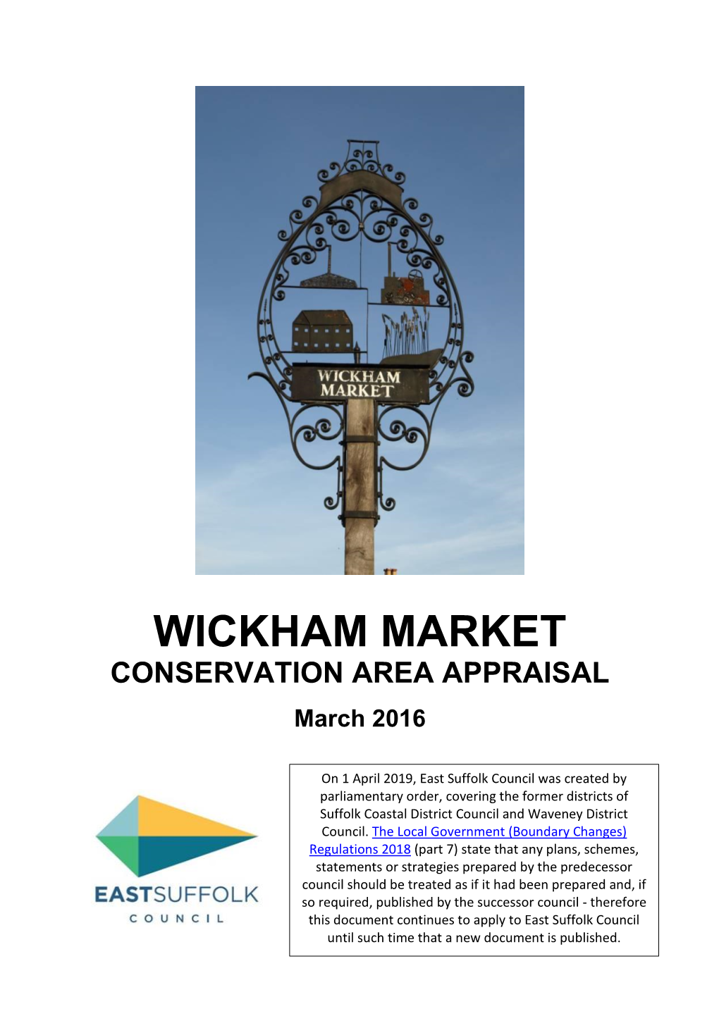 Wickham Market Conservation Area Appraisal