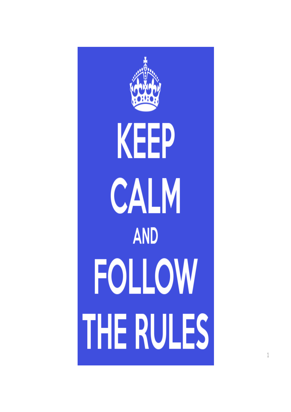 Drug Design : Keep Calm and Follow the Rules