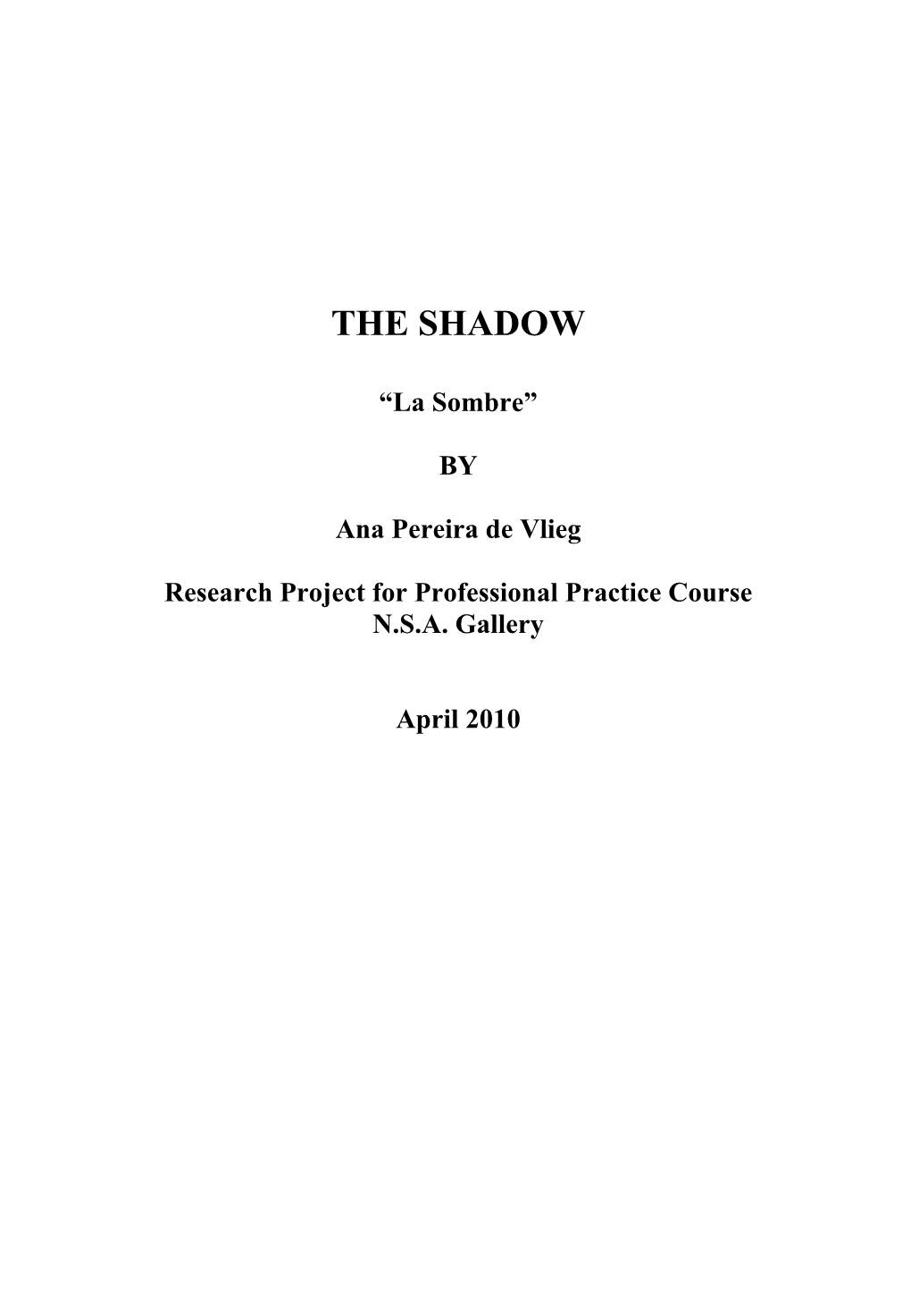 Researchpaper – Theshadow
