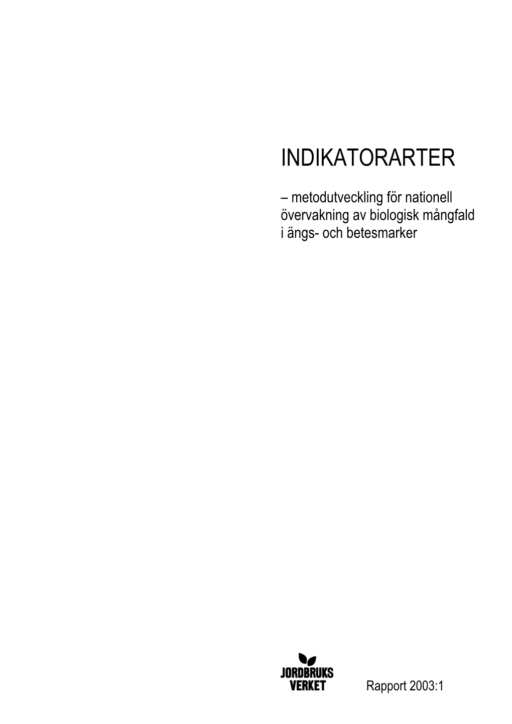 Indikatorarter