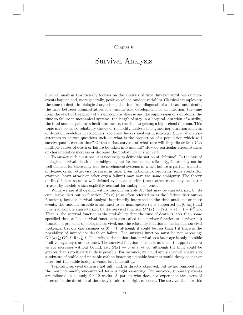 Survival Analysis