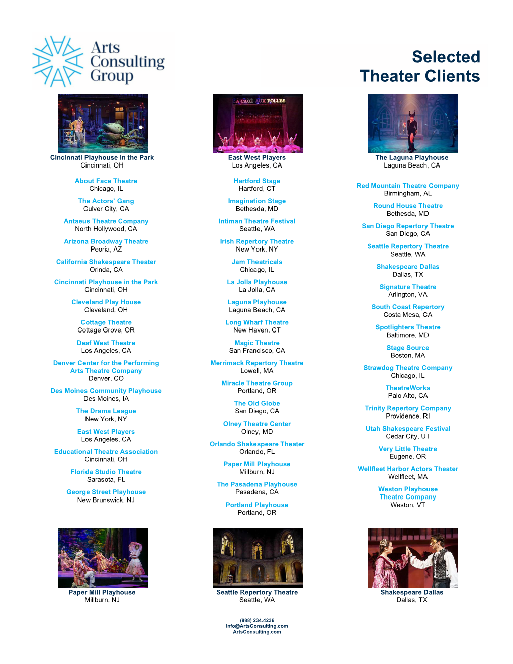 Selected Theater Clients