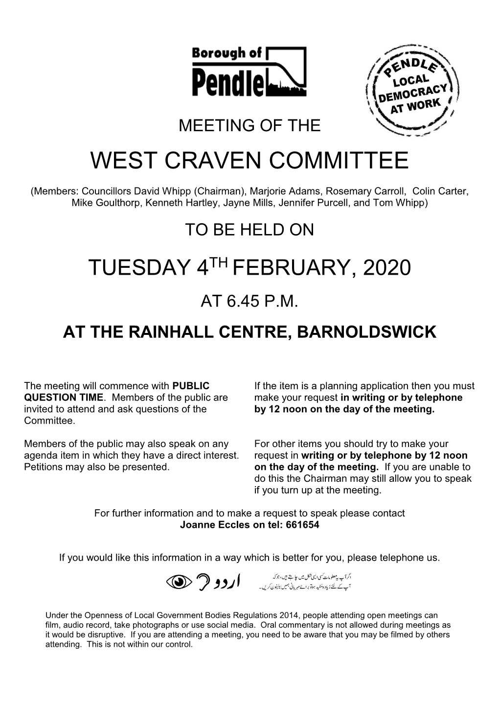 West Craven Committee