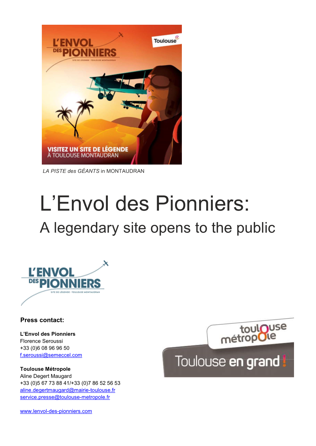 L'envol Des Pionniers