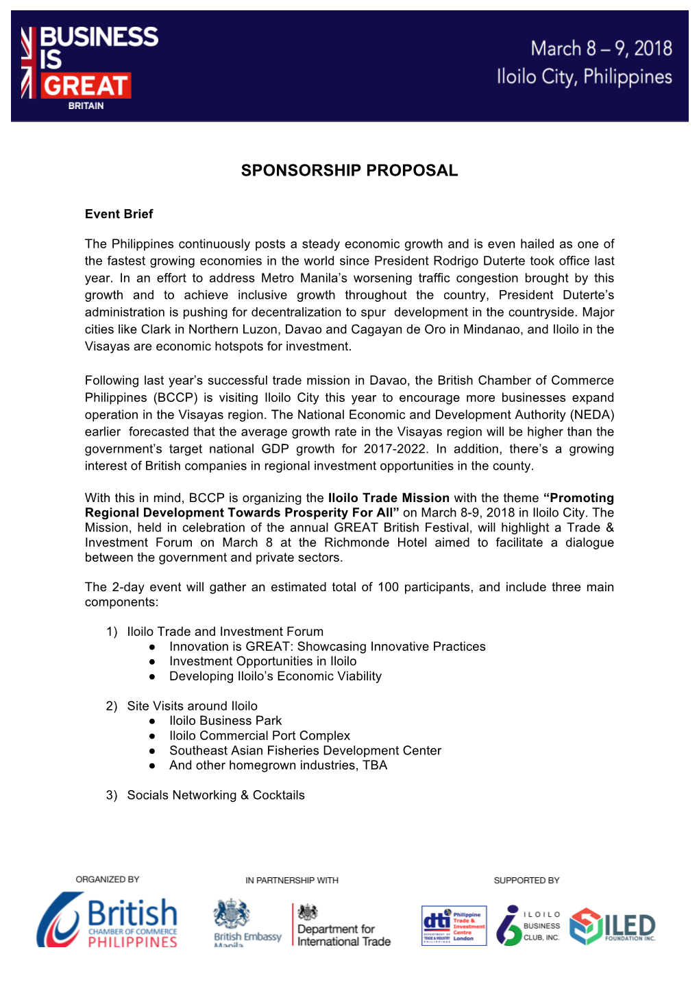 Sponsorship Proposal