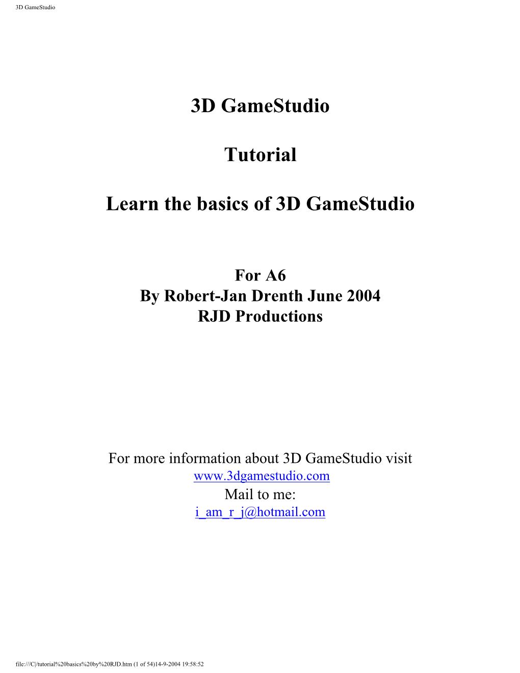 3D Gamestudio